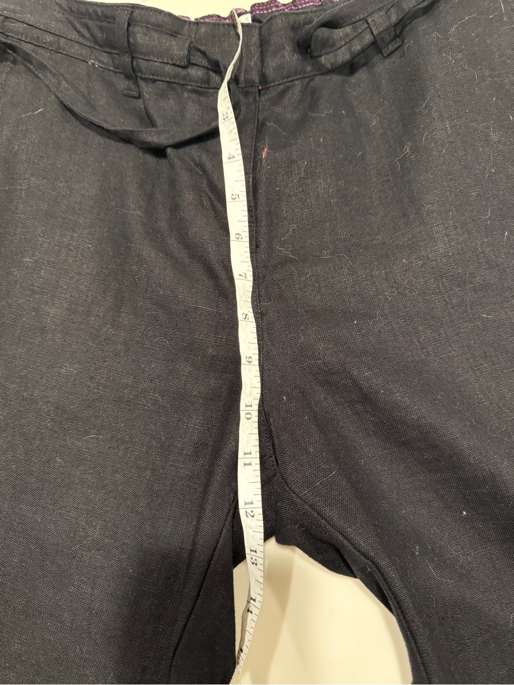 Boden, black linen pants with drawstring. Size 8 Like new! - Picture 6 of 6
